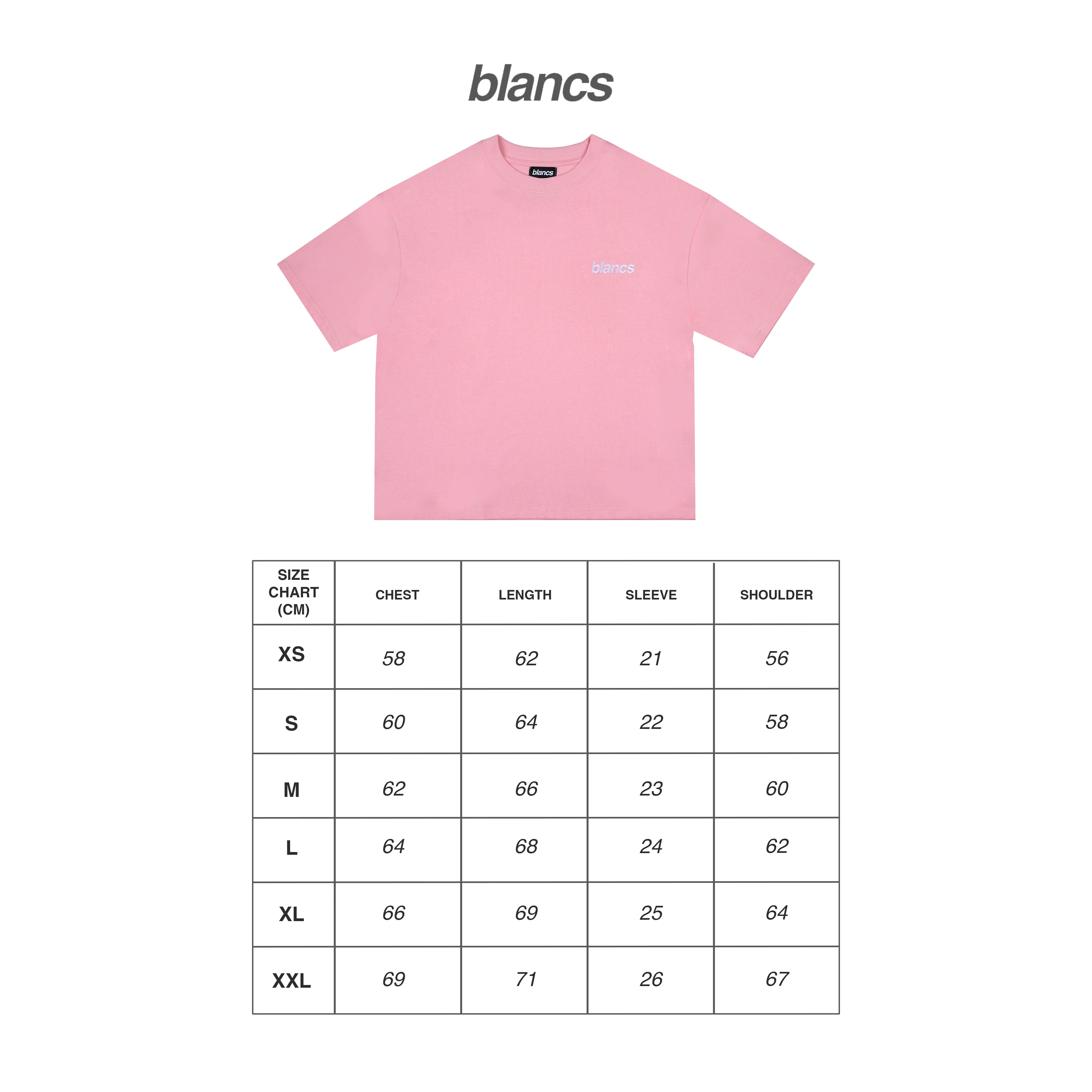 BLANCS CLASSIC LOGO TEE - PINK - Image 5