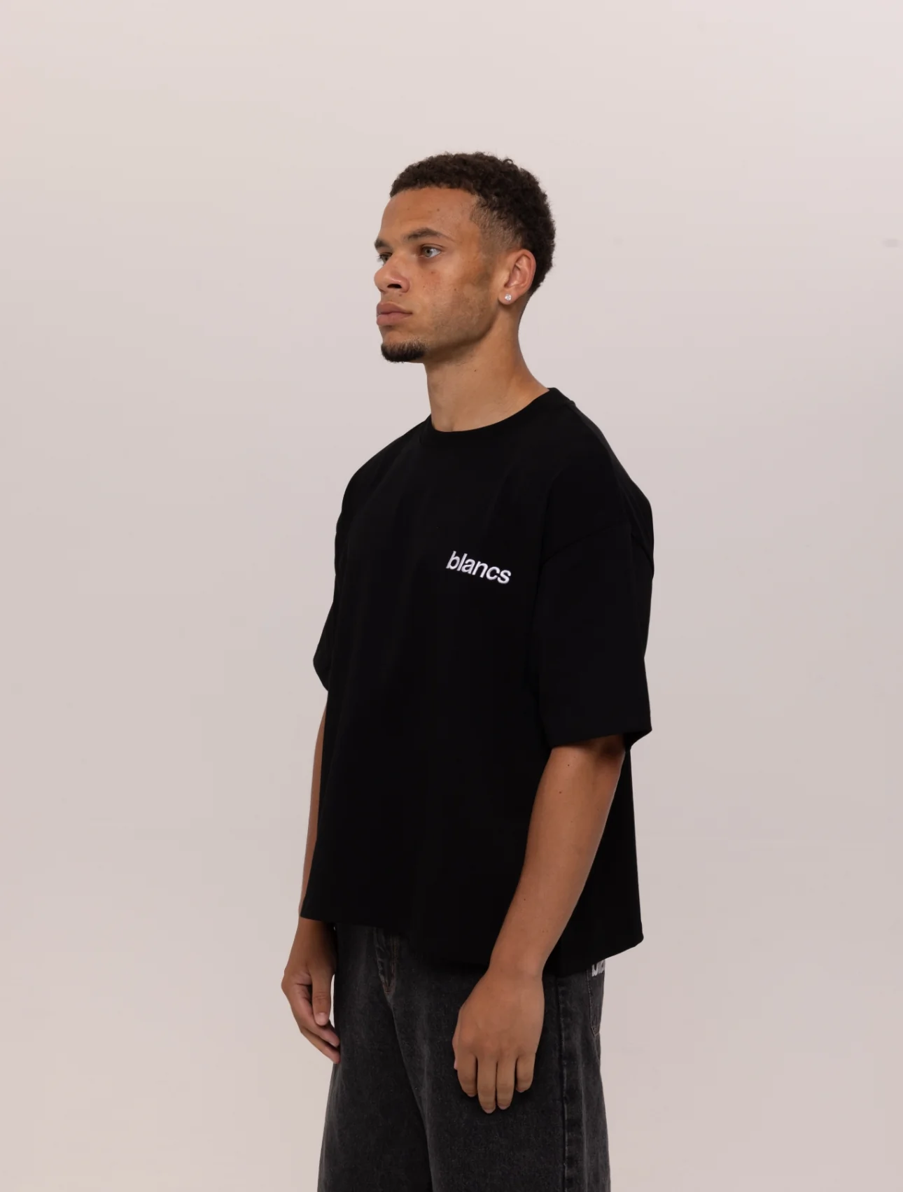 BLANCS CLASSIC LOGO TEE - BLACK - Image 3