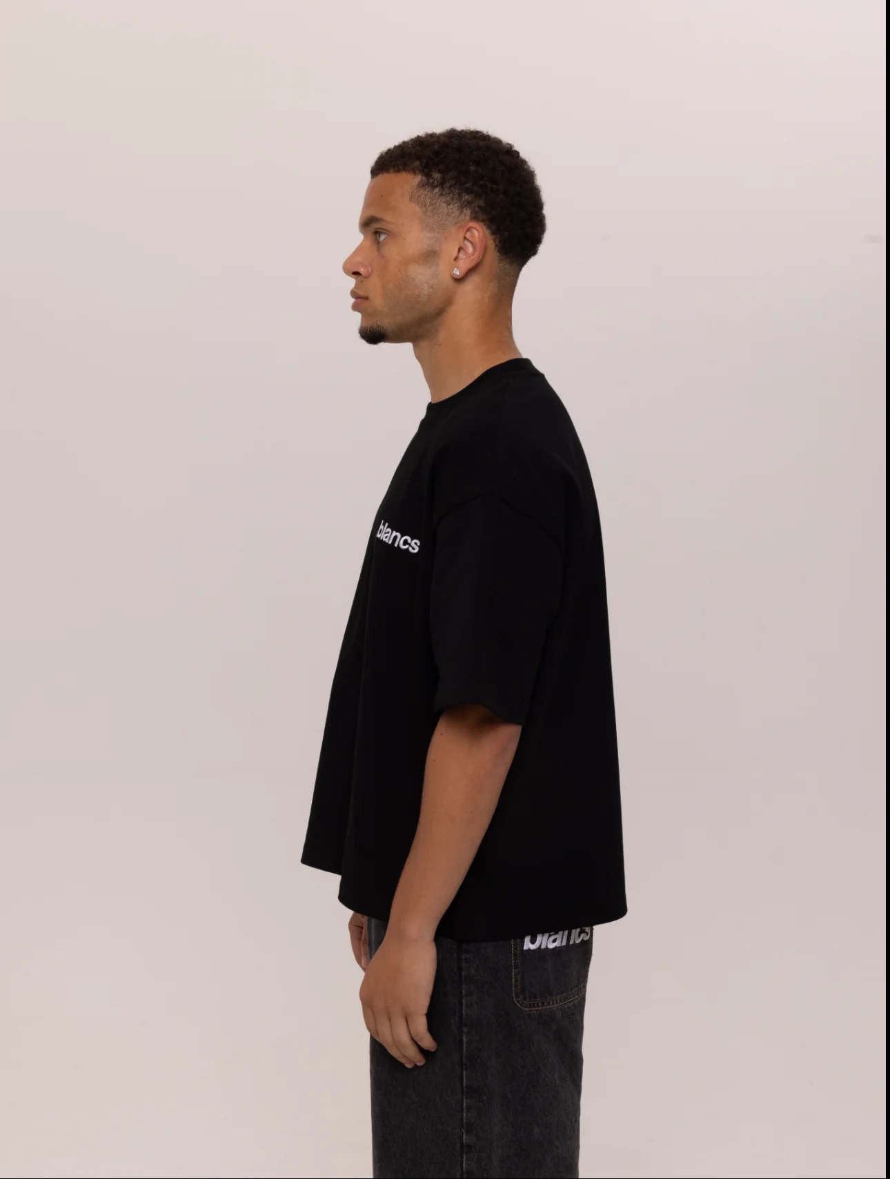 BLANCS CLASSIC LOGO TEE - BLACK - Image 5