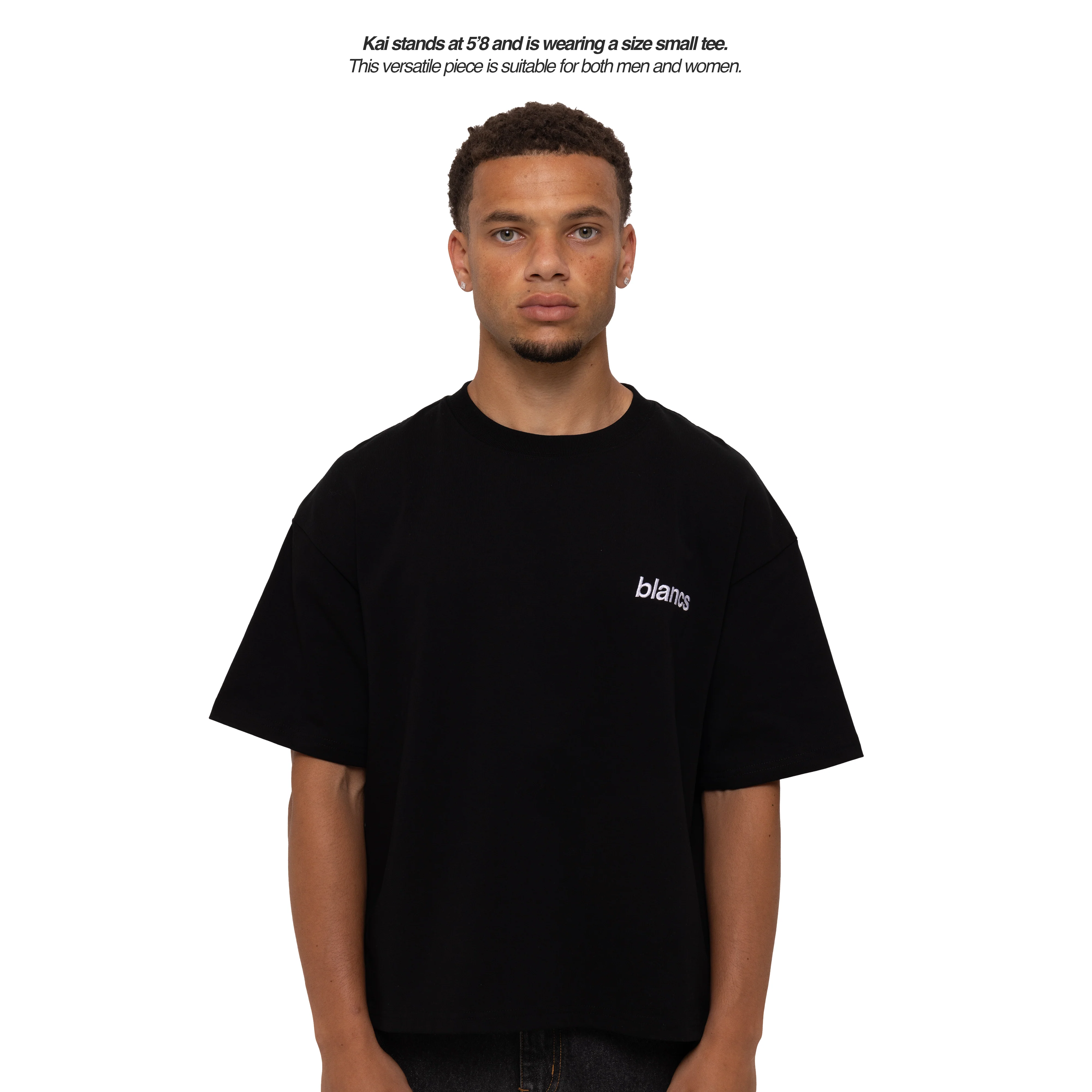 BLANCS CLASSIC LOGO TEE - BLACK - Image 8