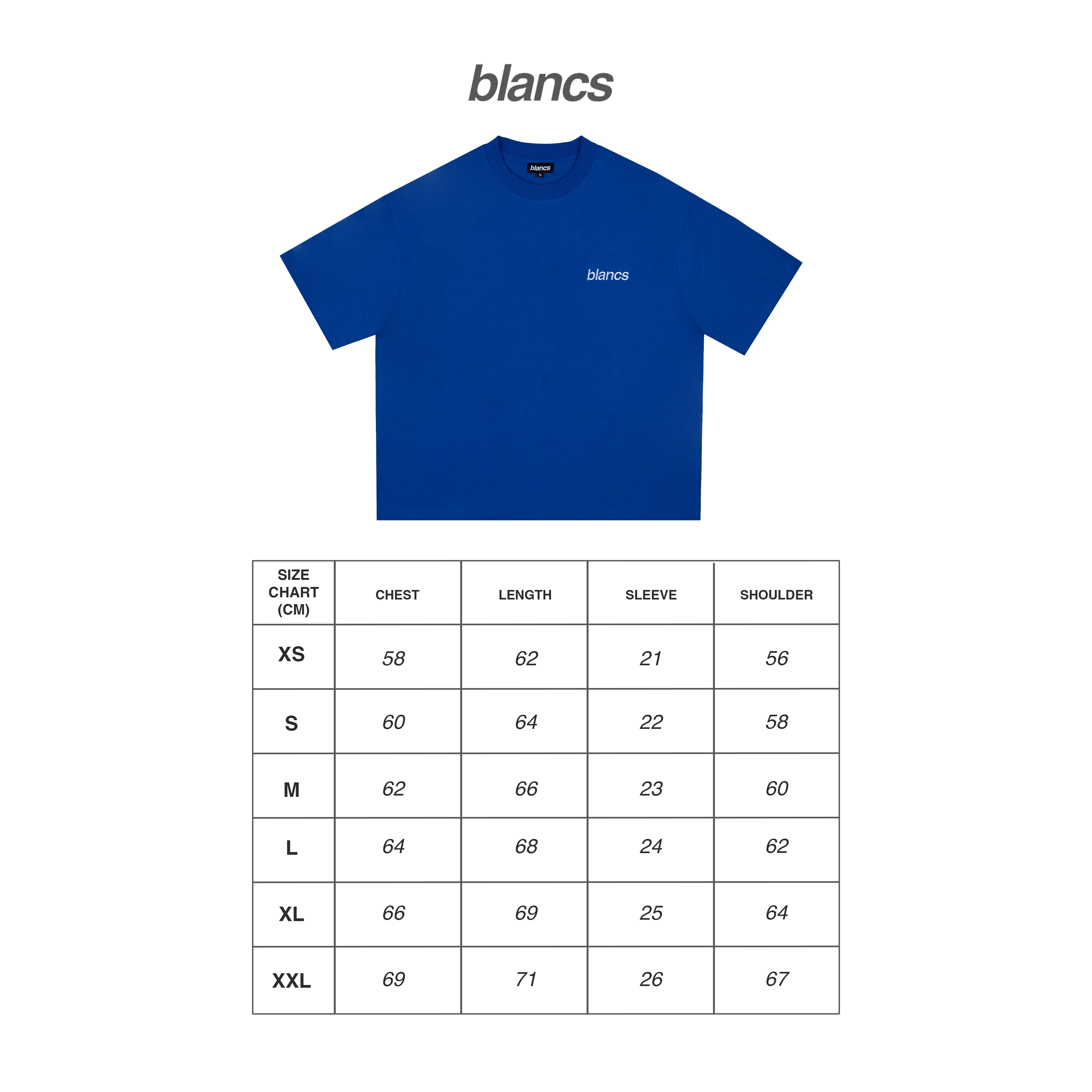 BLANCS CLASSIC LOGO TEE - BLUE - Image 6