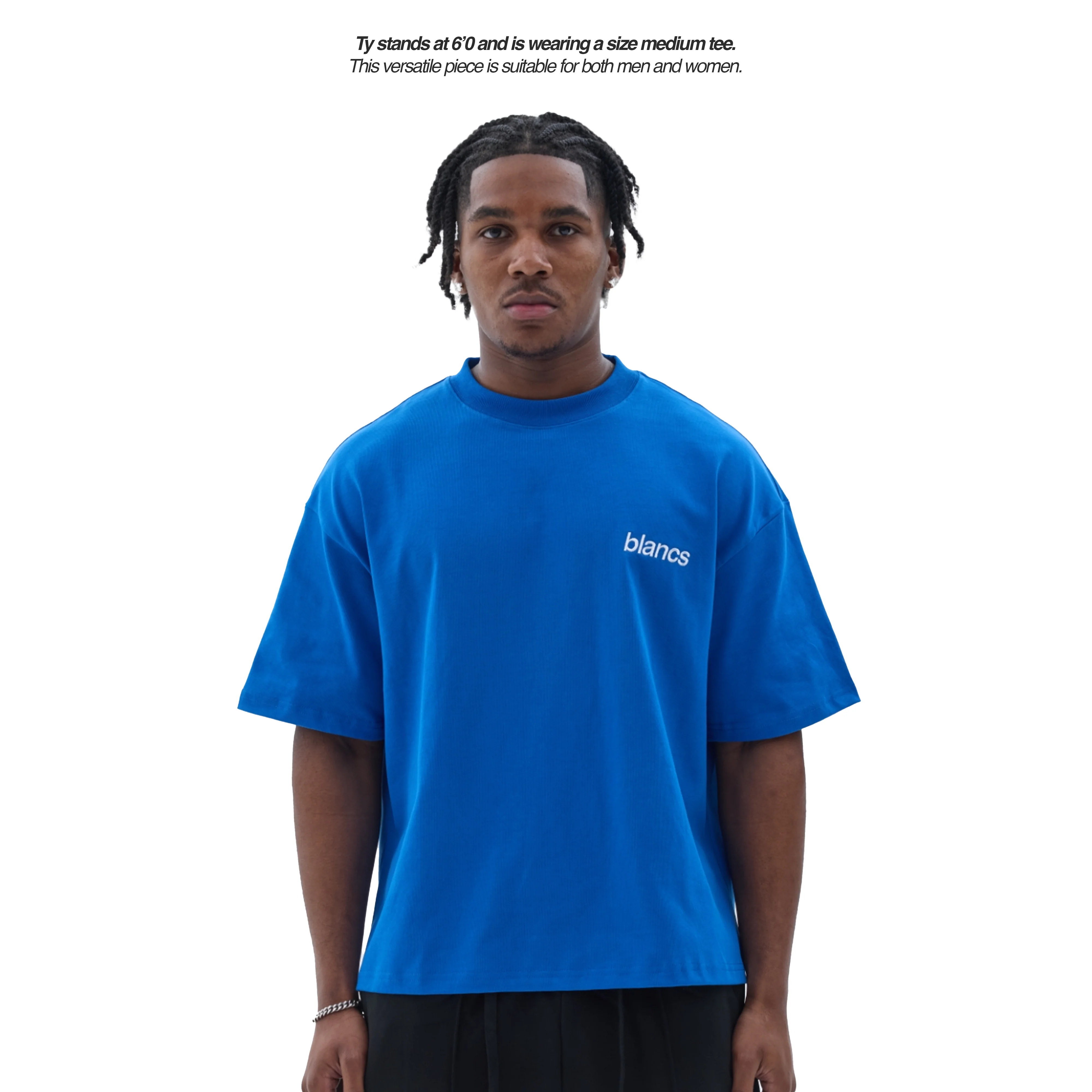 BLANCS CLASSIC LOGO TEE - BLUE - Image 7