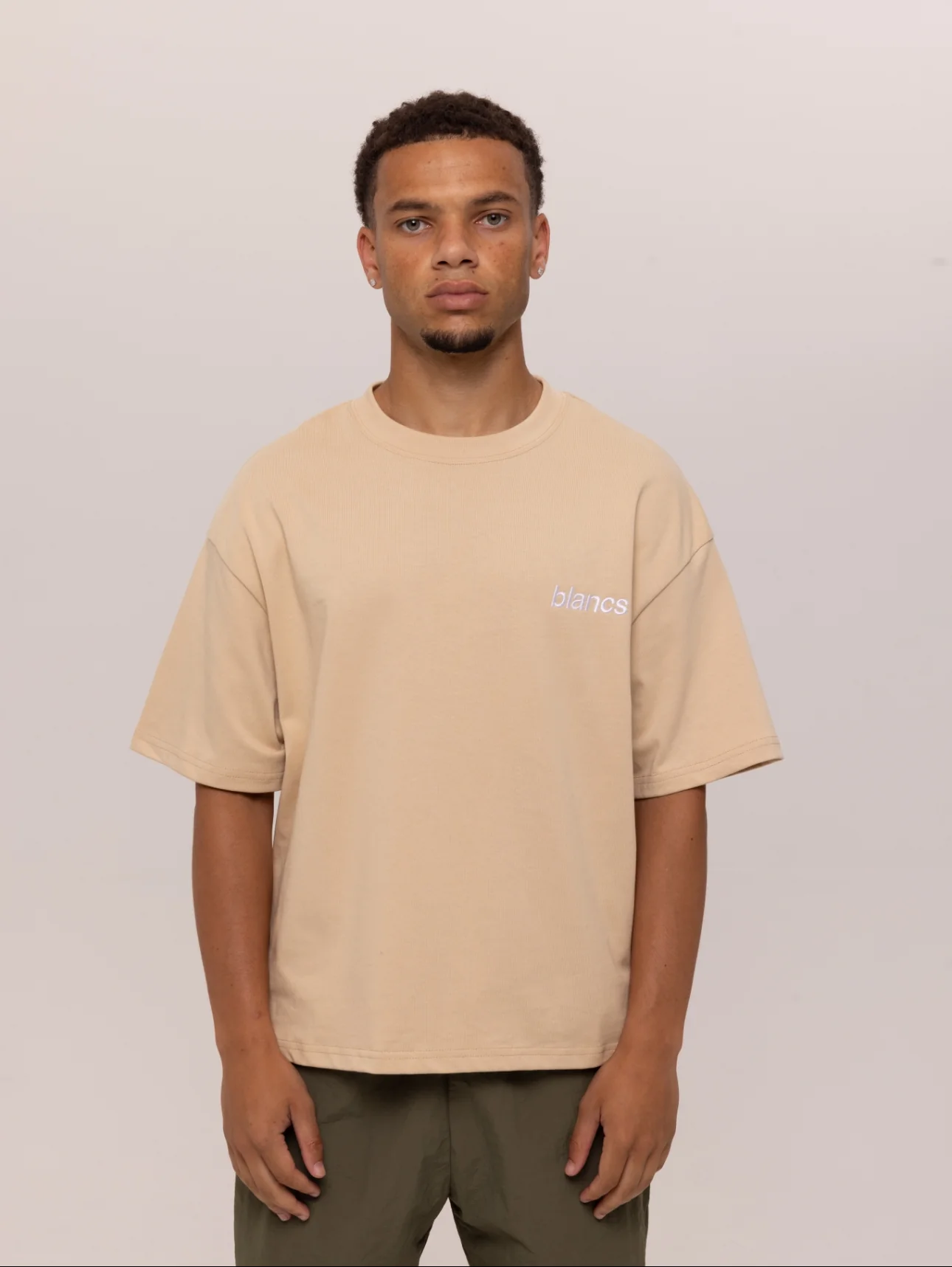 BLANCS CLASSIC LOGO TEE - SAND - Image 3