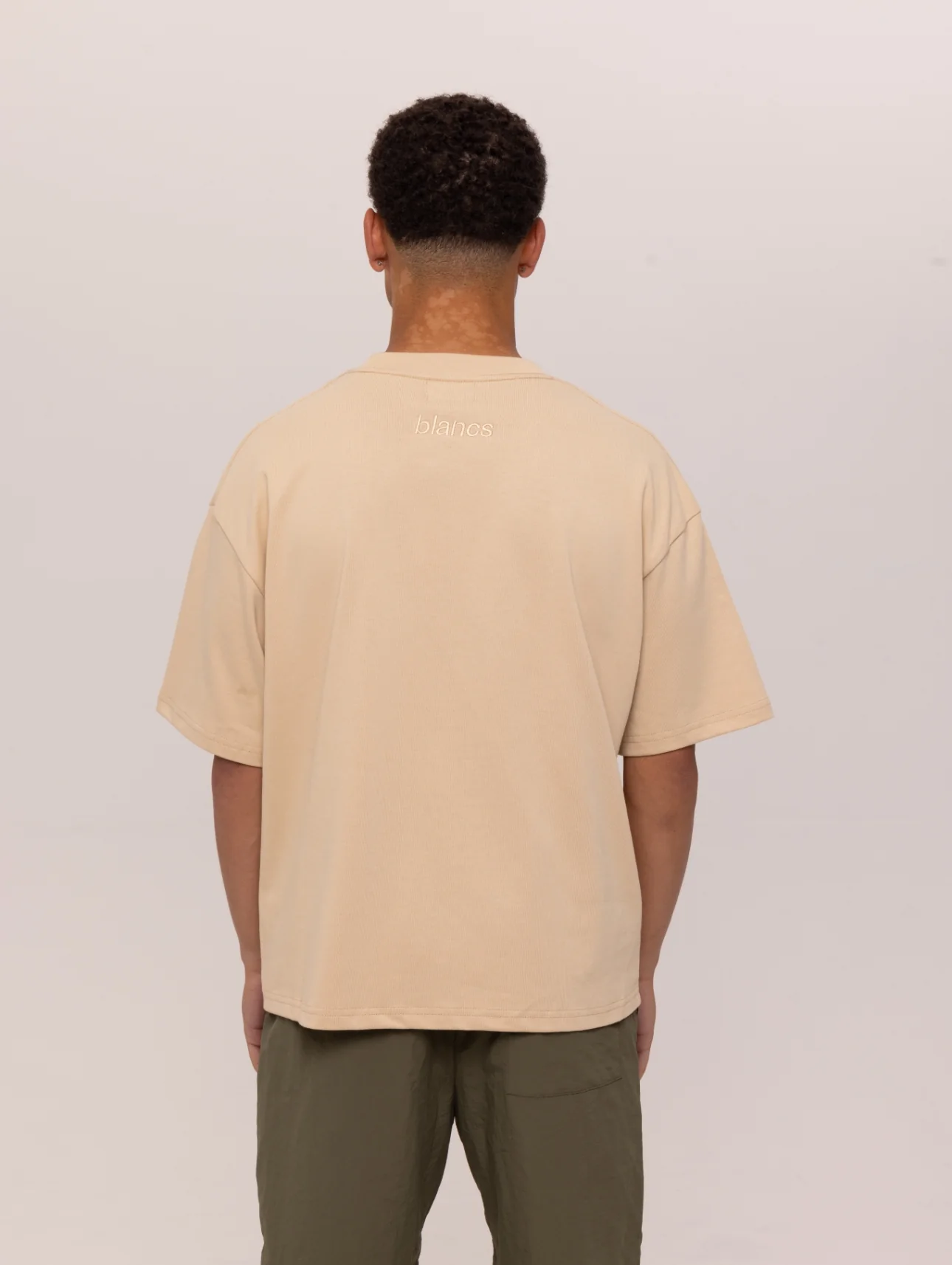 BLANCS CLASSIC LOGO TEE - SAND - Image 5