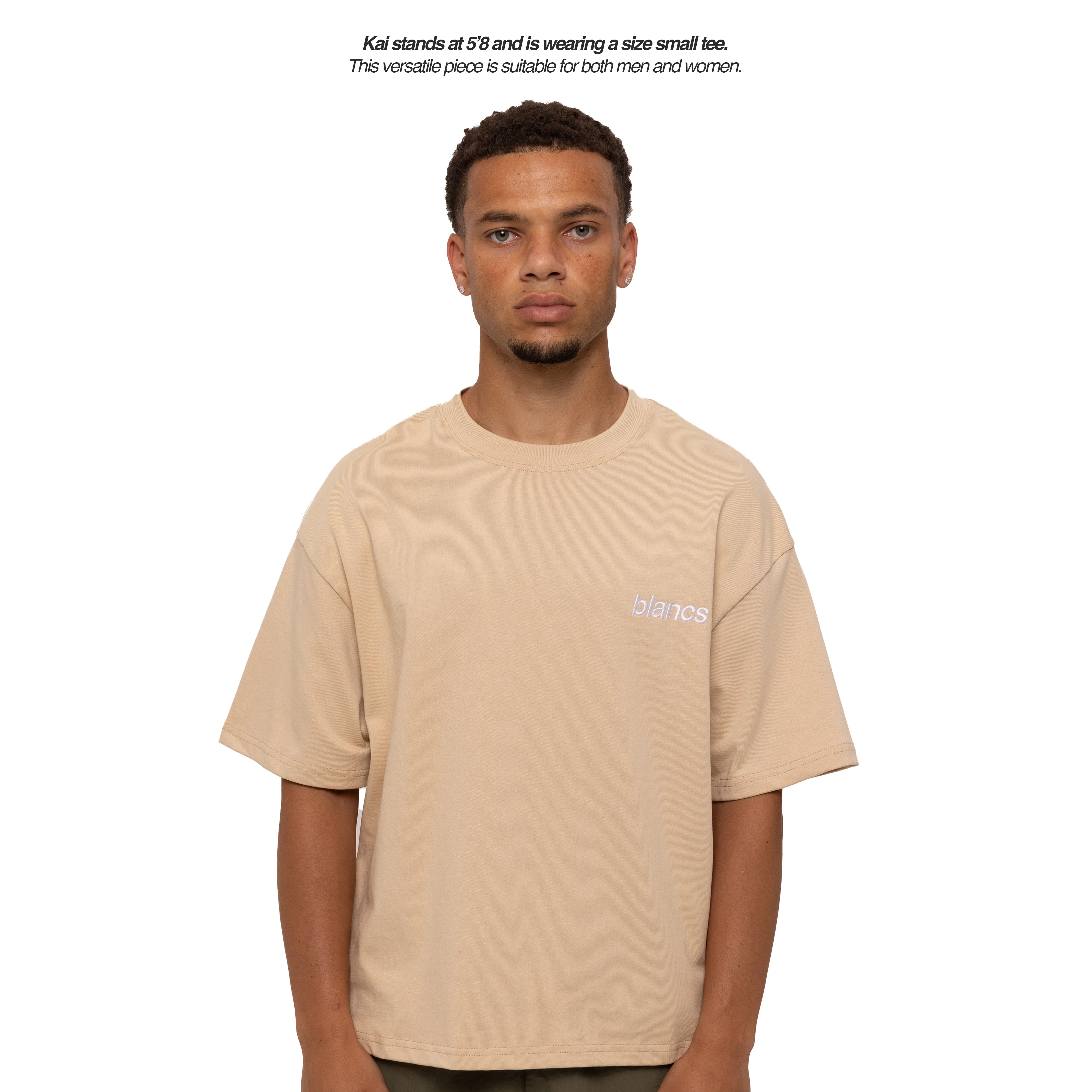 BLANCS CLASSIC LOGO TEE - SAND - Image 6