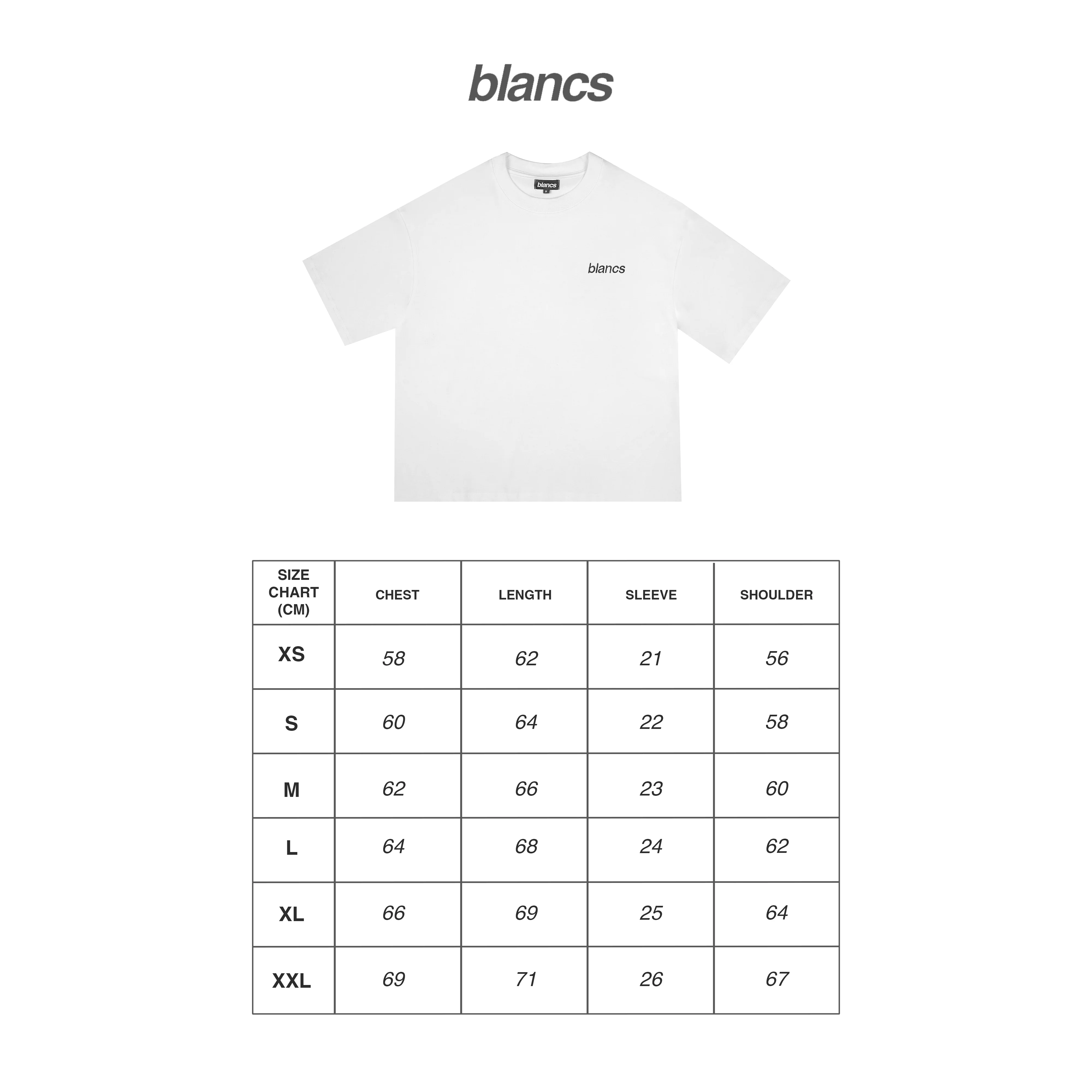 BLANCS CLASSIC LOGO TEE - WHITE - Image 7