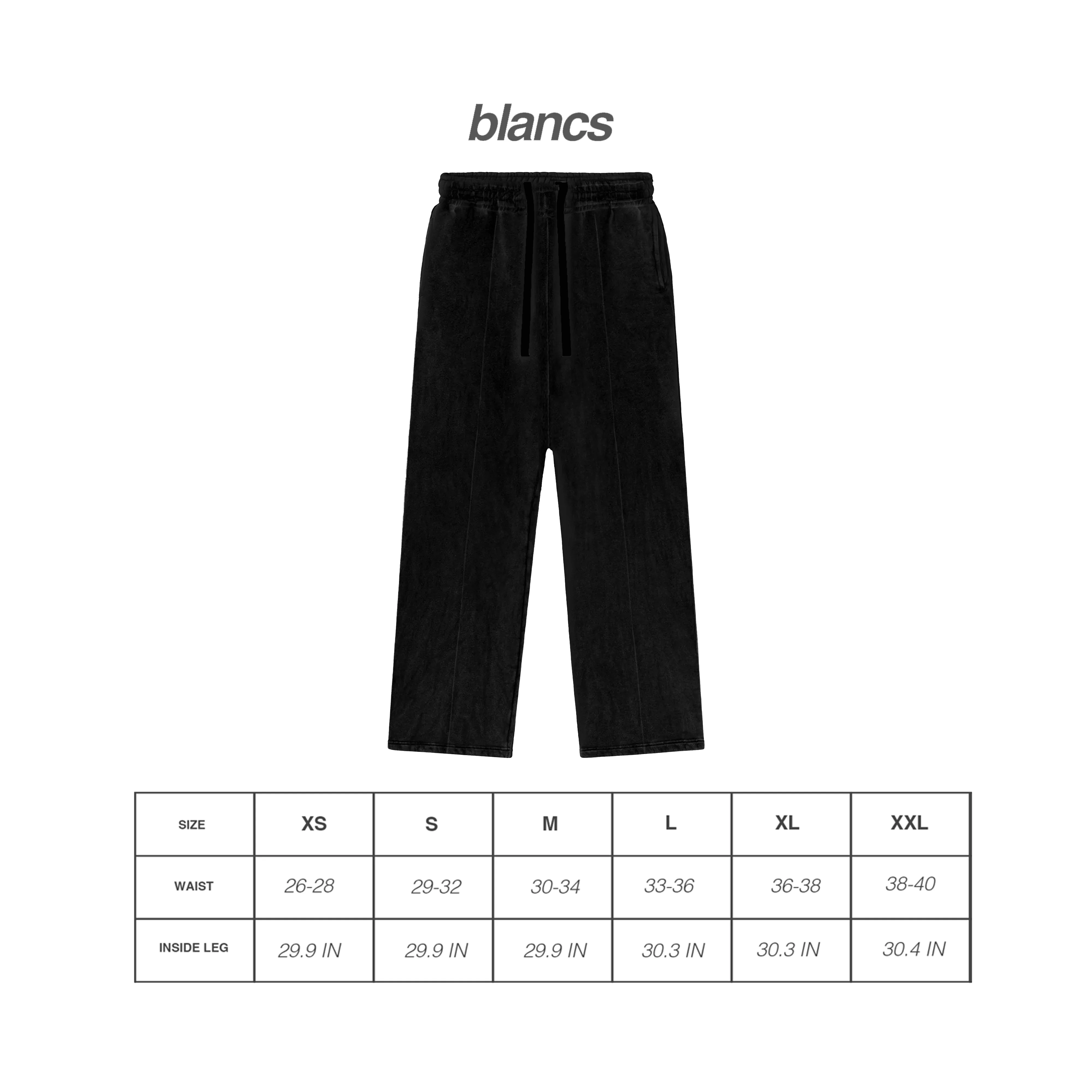 BLANCS JOGGERS - WASHED BLACK - Image 5
