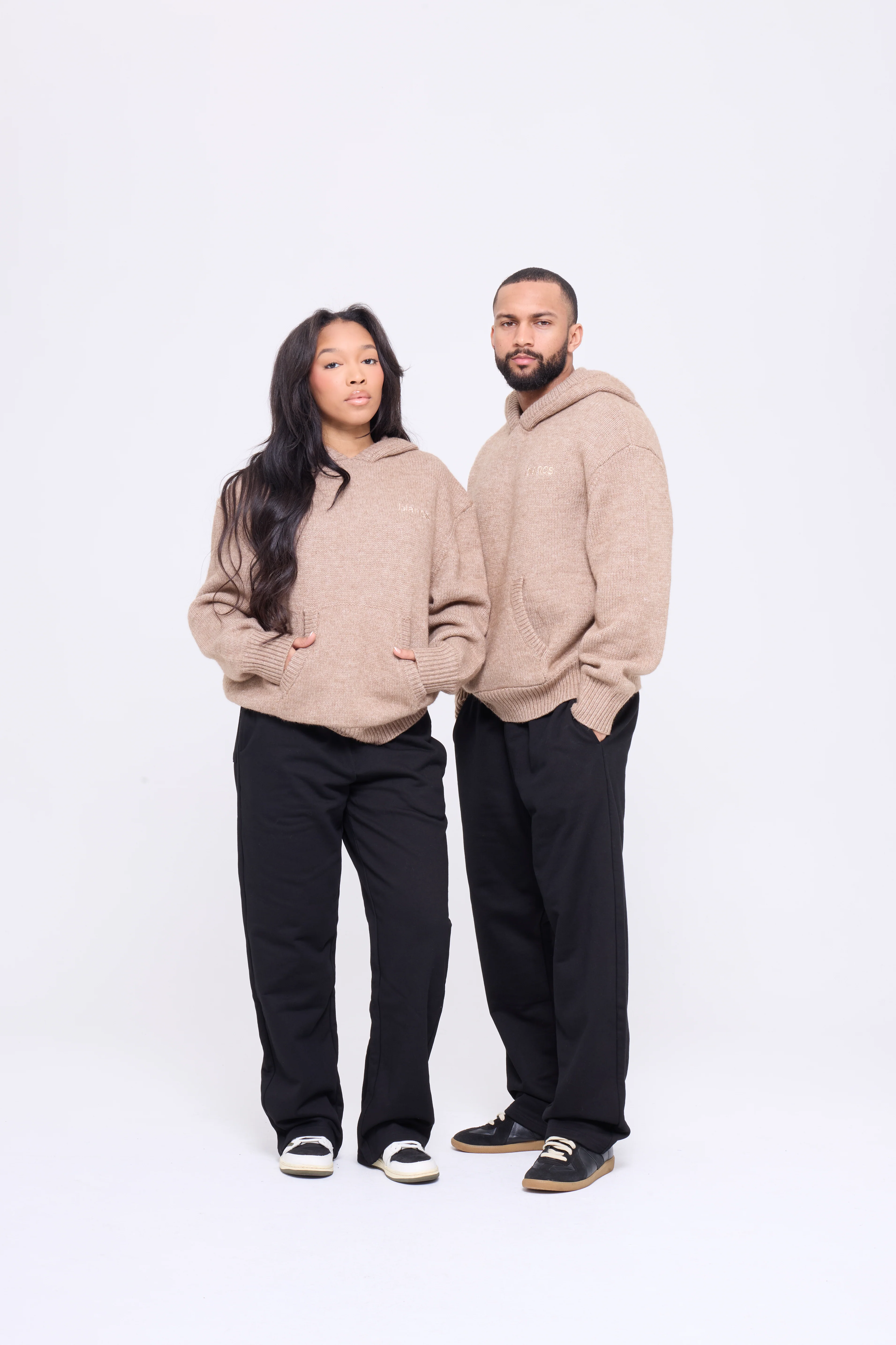 BLANCS KNITWEAR HOODIE - BEIGE - Image 3