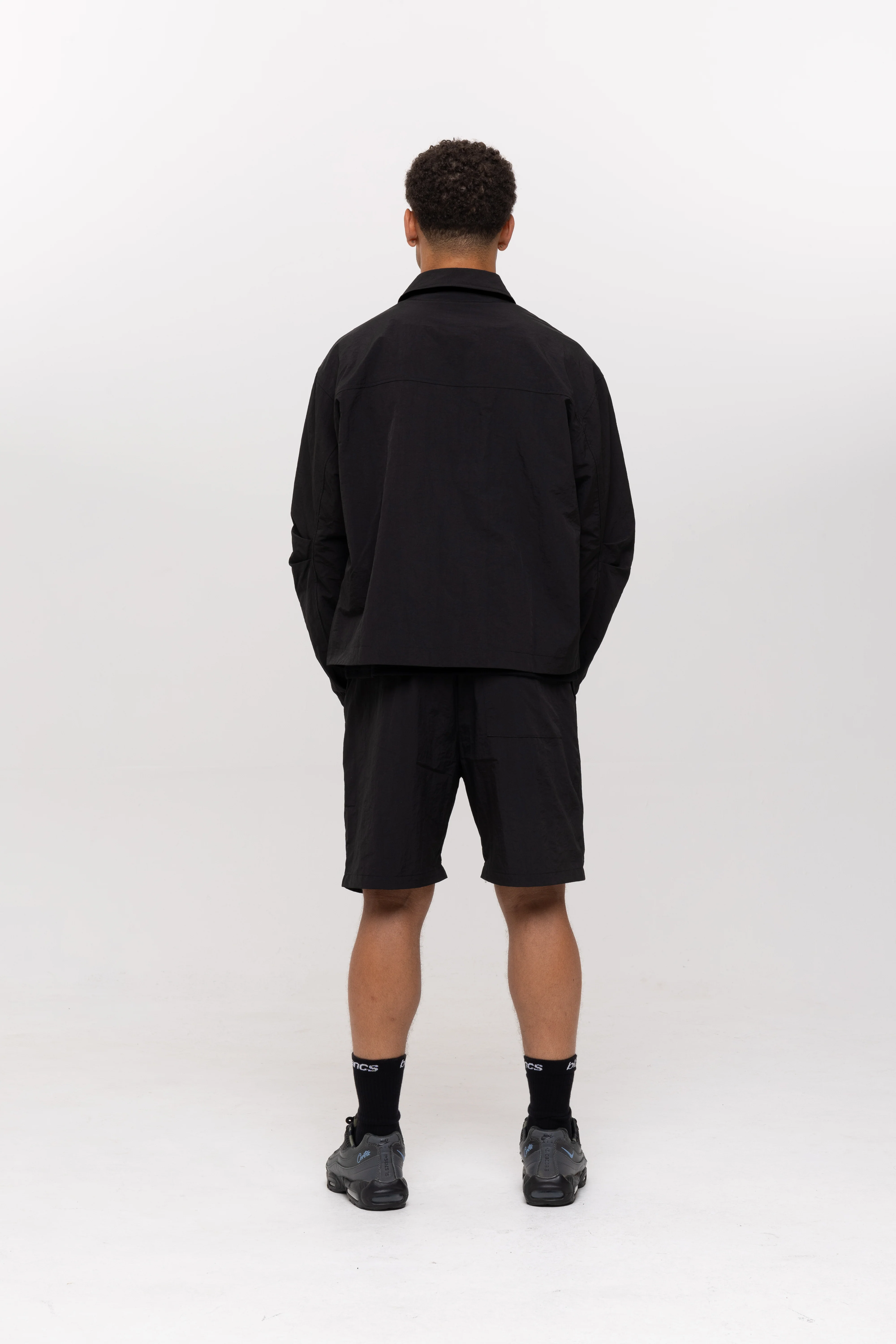 BLANCS NYLON SHORTS - BLACK - Image 4