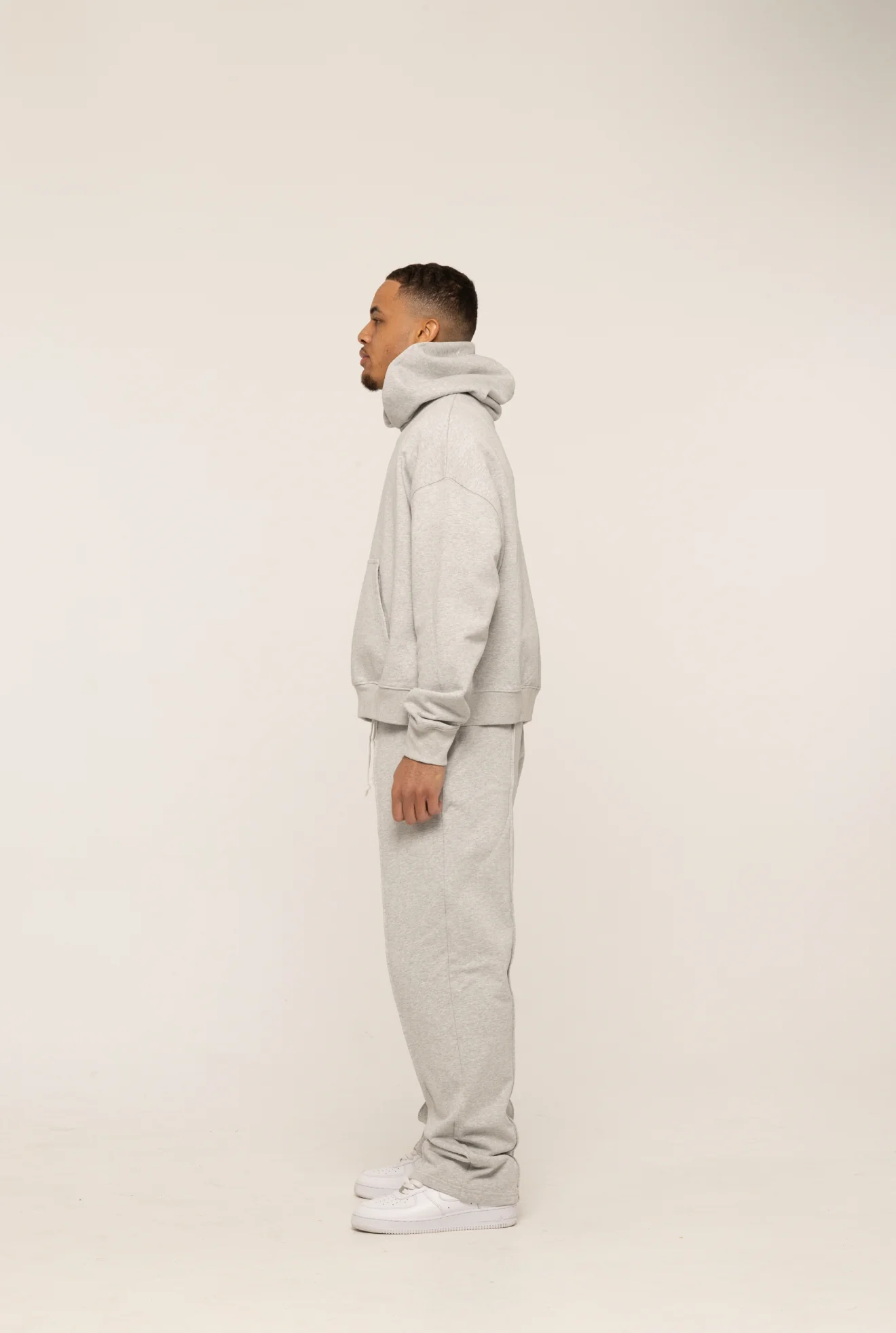 BLANCS PULLOVER HOODIE - GREY - Image 3