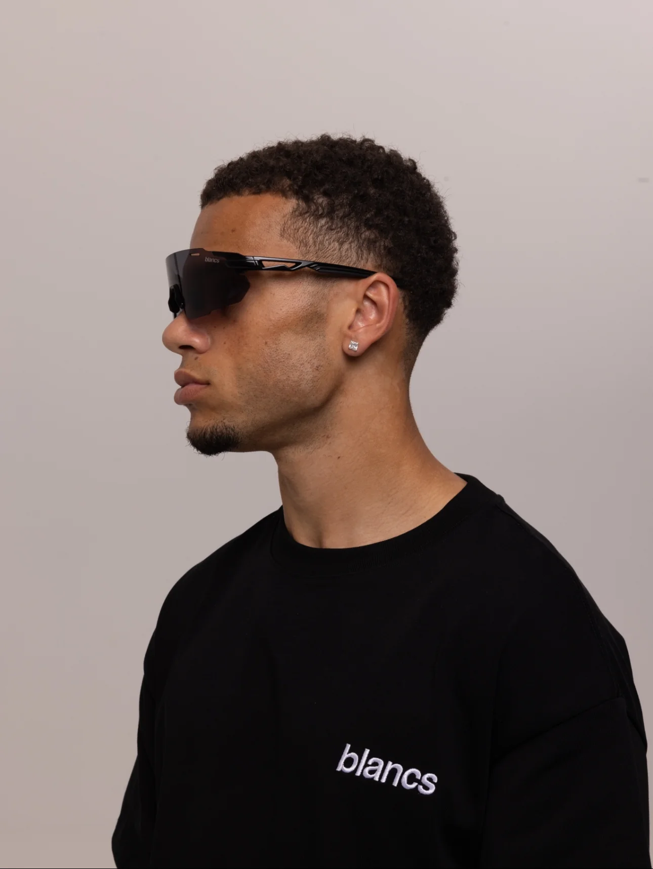 BLANCS RACER SUNGLASSES - BLACK - Image 3