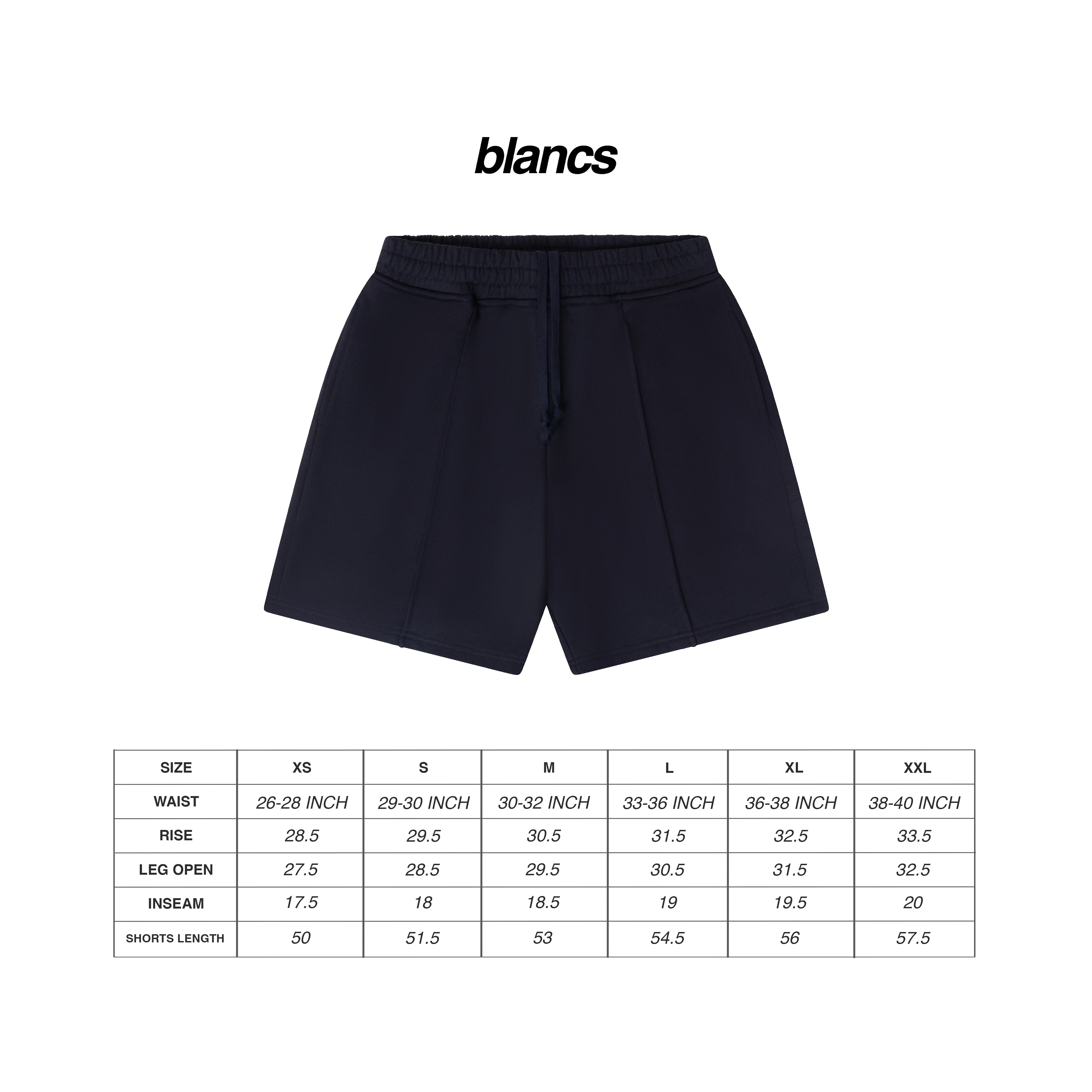 BLANCS SHORTS - BLACK - Image 3