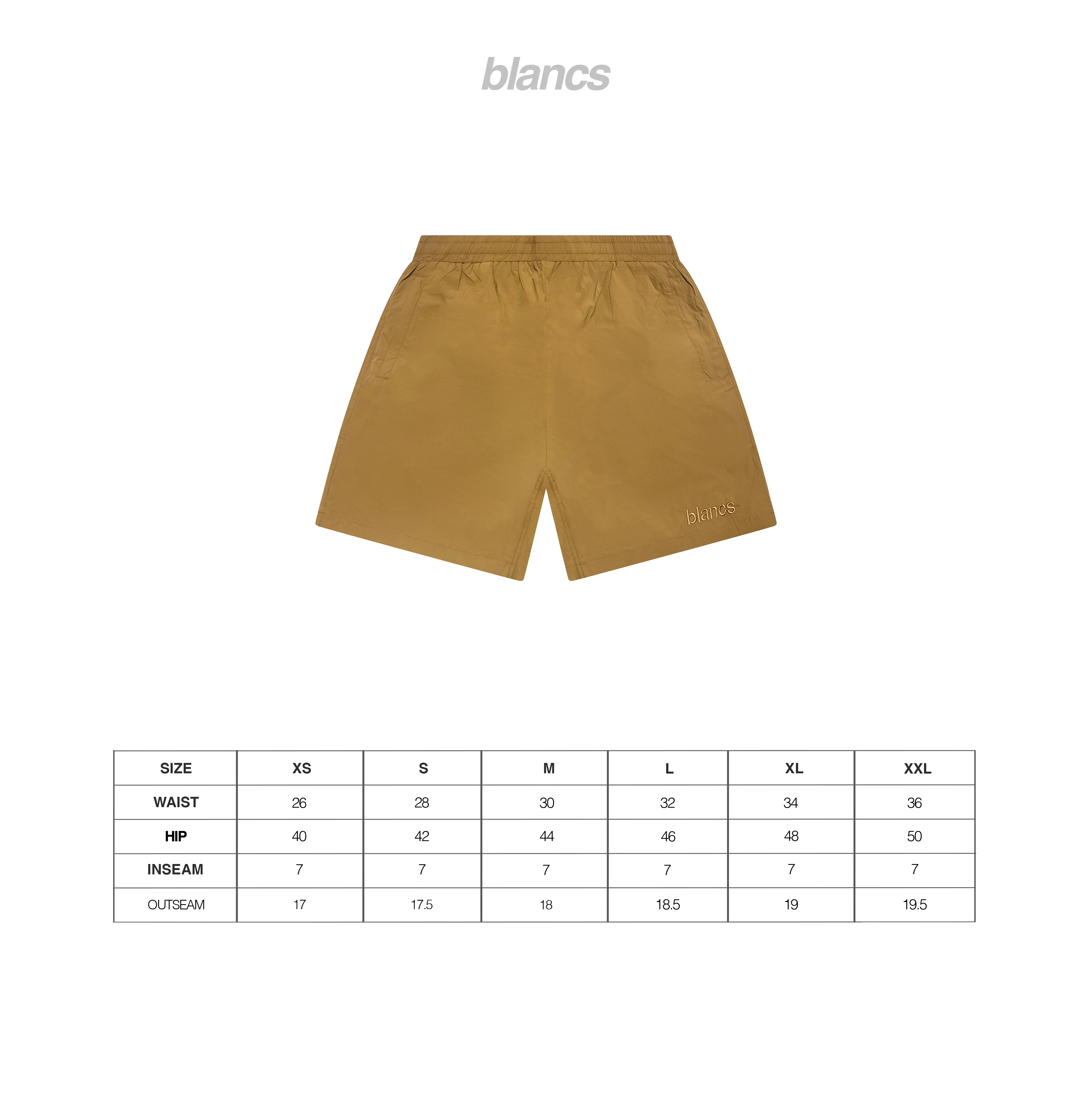 BLANCS SWIM SHORTS - LIGHT BROWN - Image 3