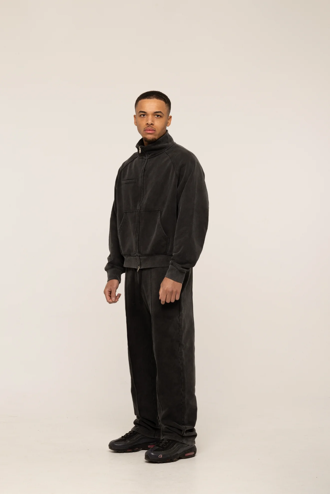 BLANCS TRACK JACKET - WASHED BLACK - Image 3