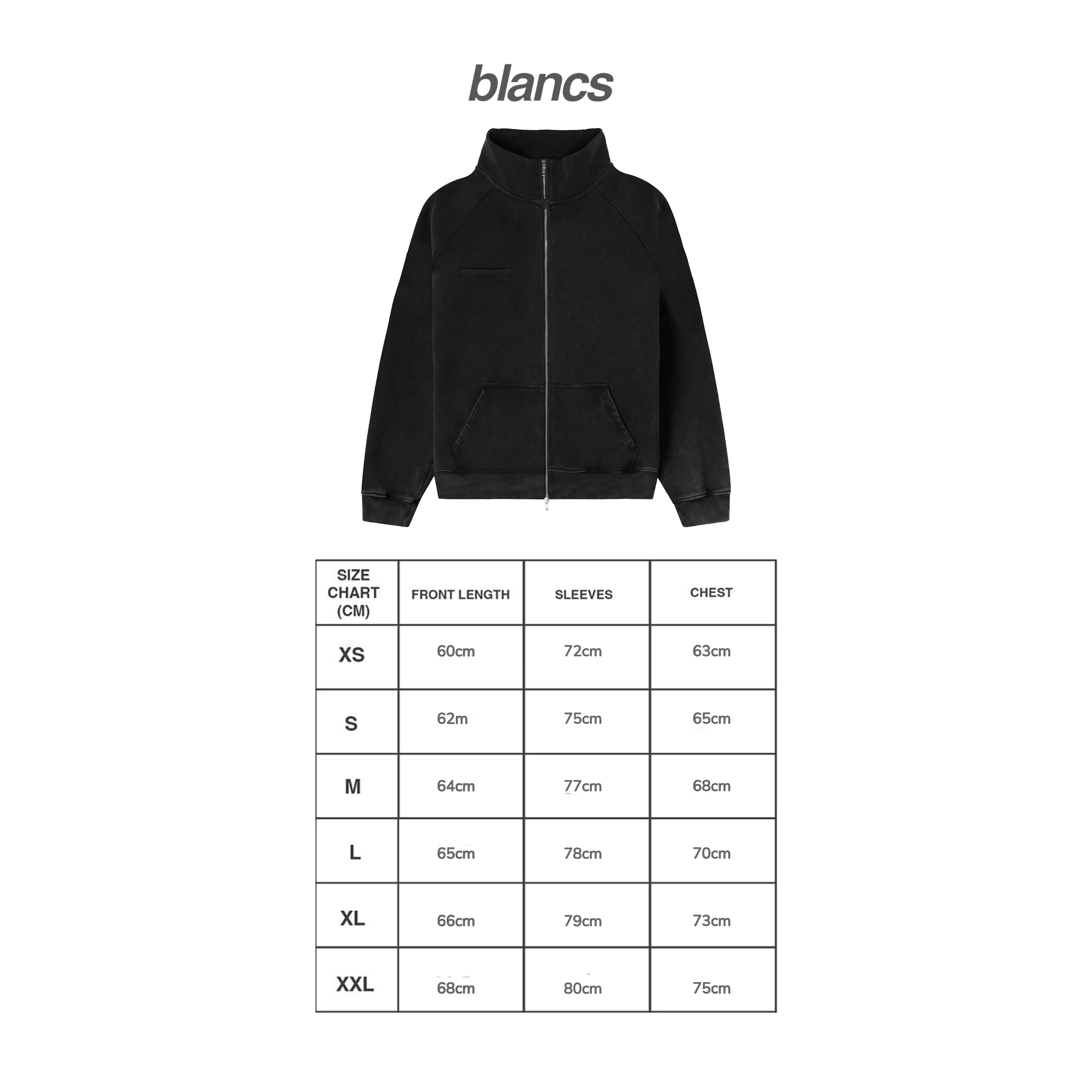 BLANCS TRACK JACKET - WASHED BLACK - Image 7