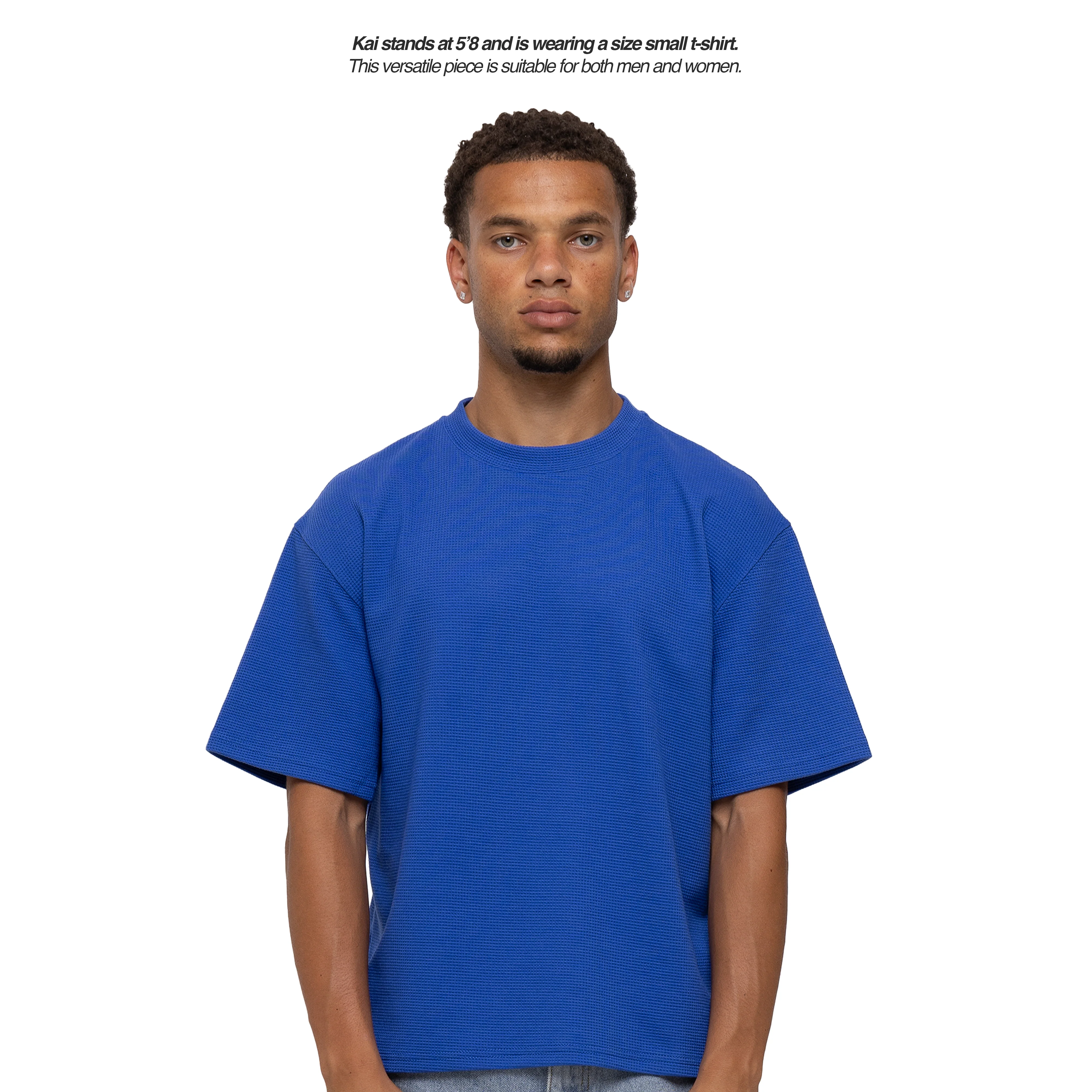 BLANCS WAFFLE KNIT S/S - BLUE - Image 3