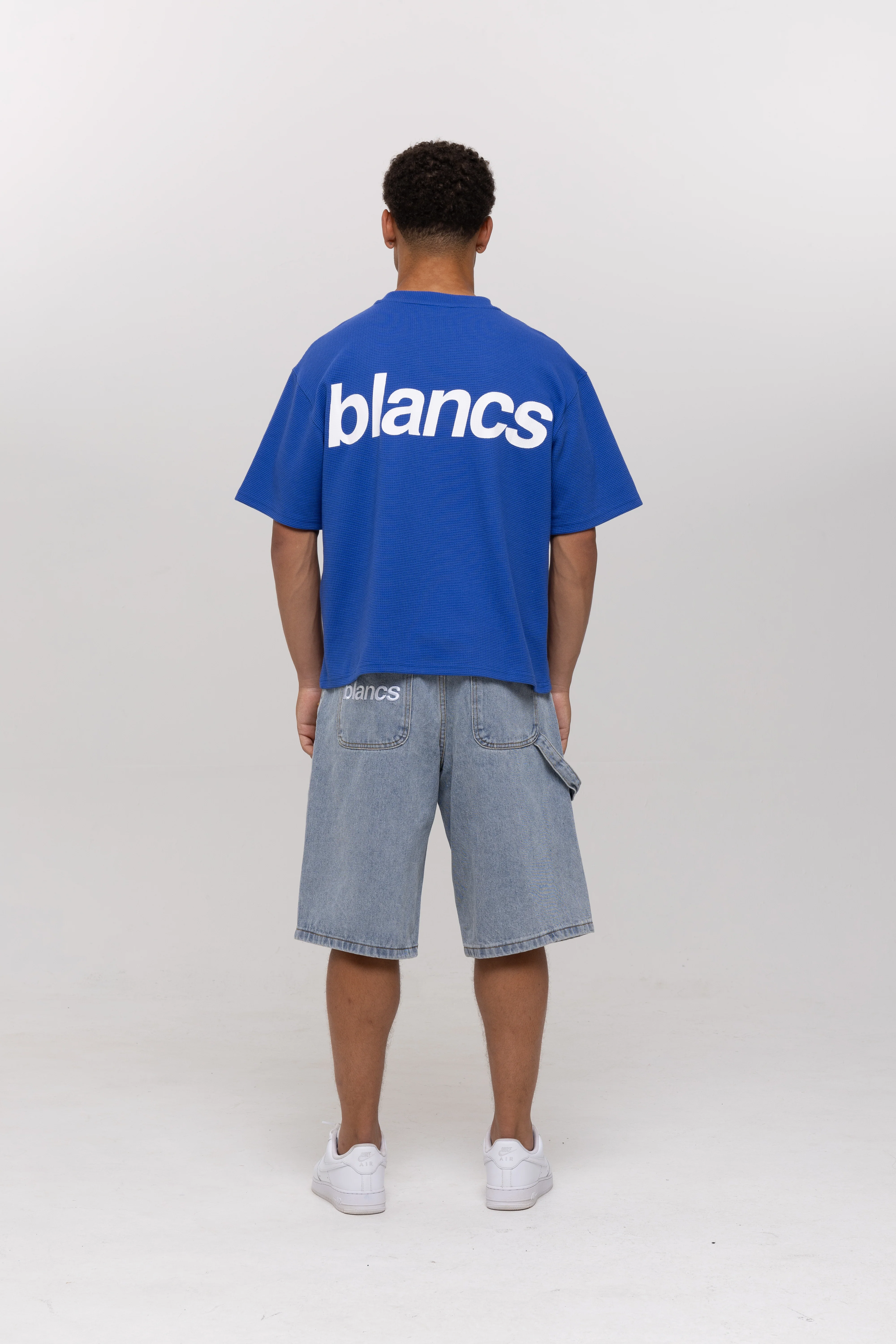 BLANCS WAFFLE KNIT S/S - BLUE - Image 4