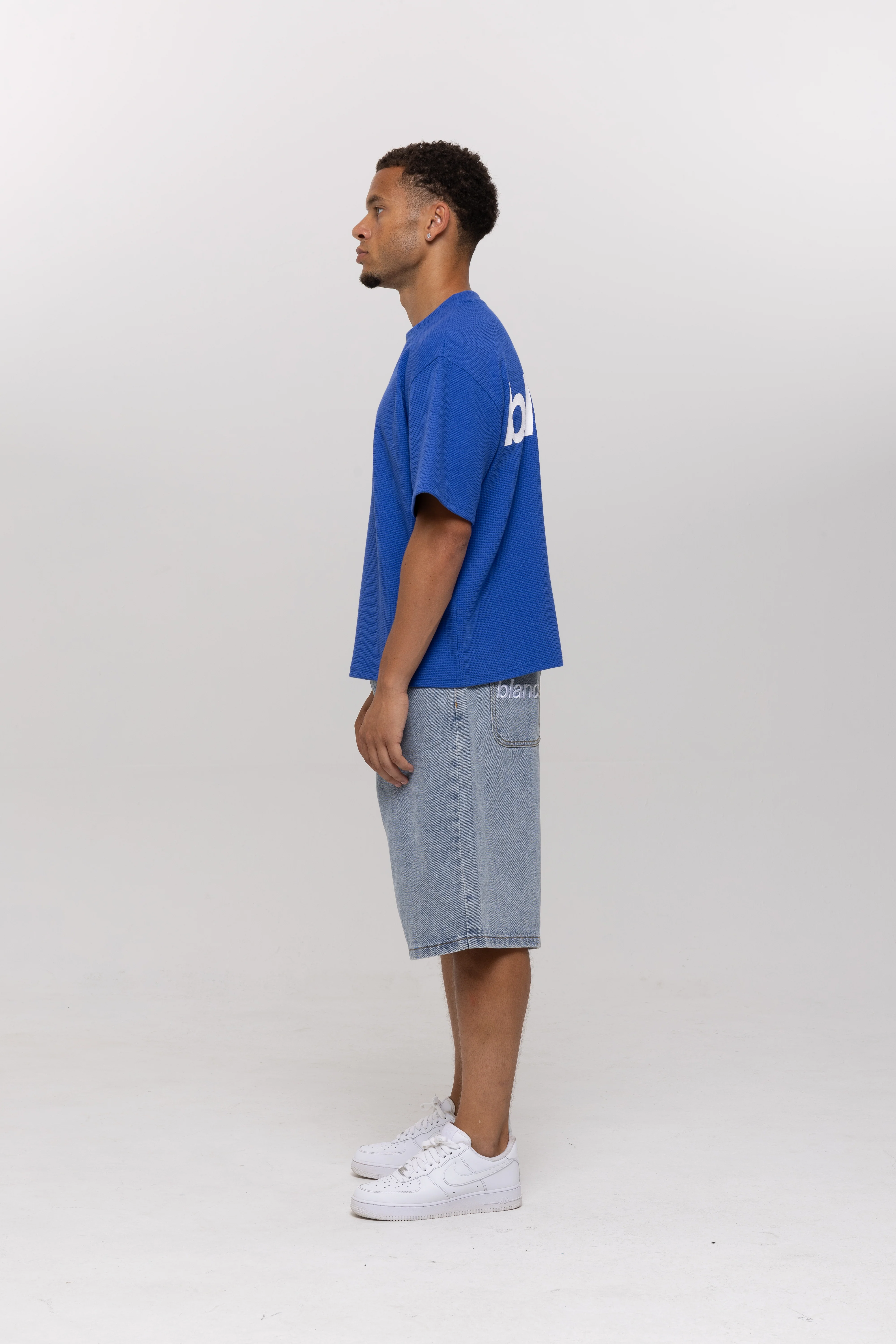 BLANCS WAFFLE KNIT S/S - BLUE - Image 5