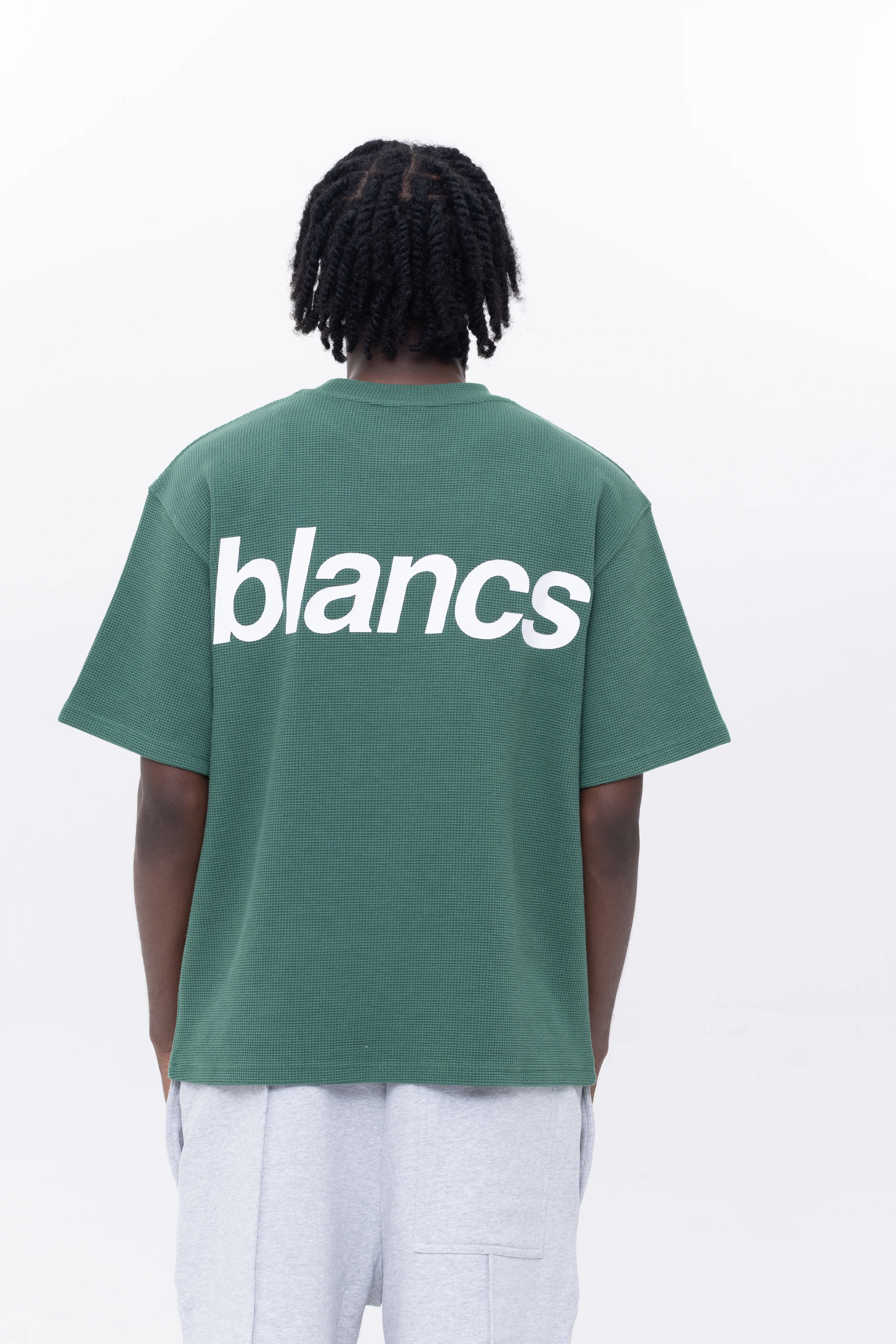 BLANCS WAFFLE KNIT S/S - GREEN - Image 4