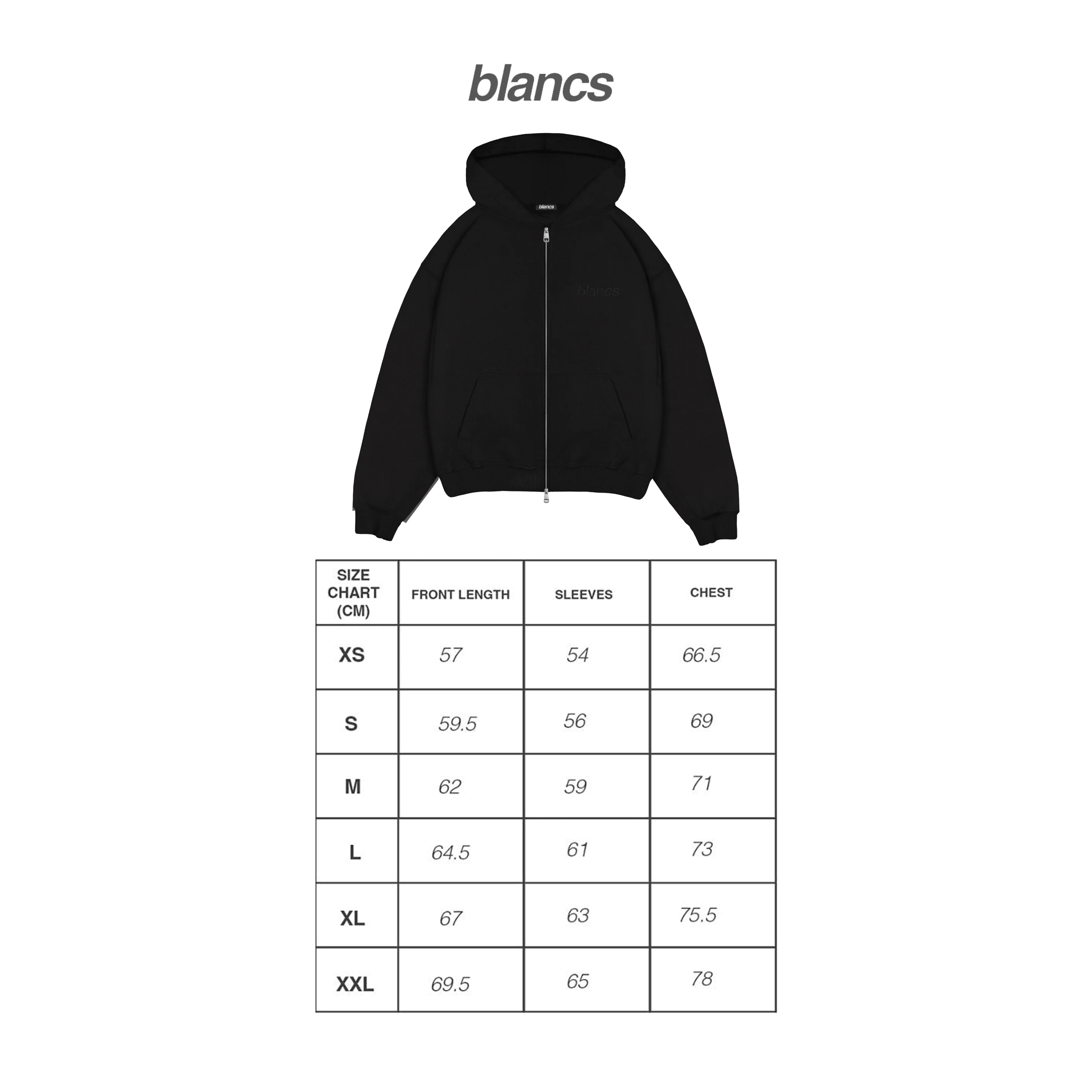 BLANCS WAFFLE KNIT ZIP UP - BLACK - Image 3
