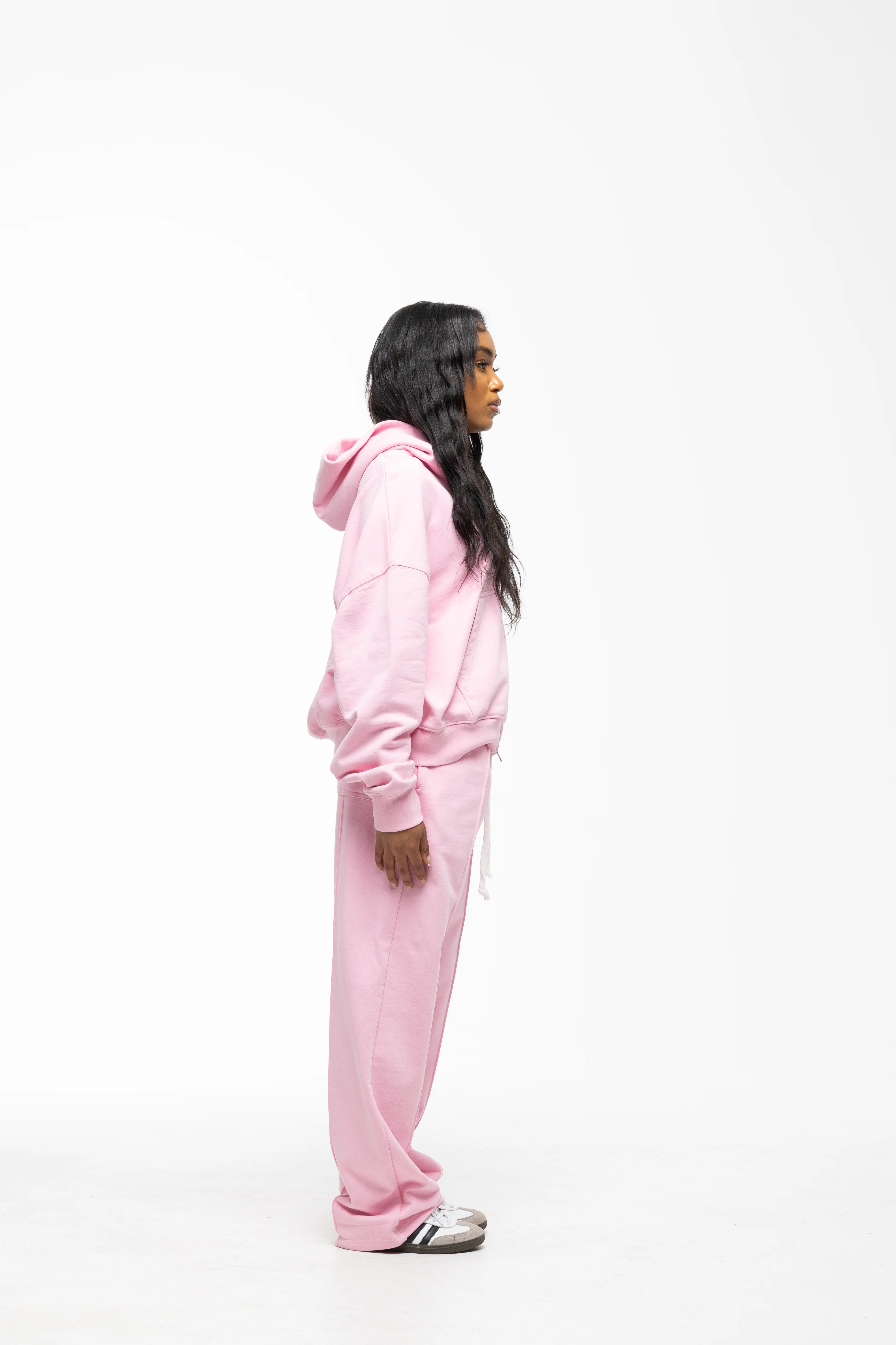 BLANCS ZIP HOODIE - PINK - Image 3