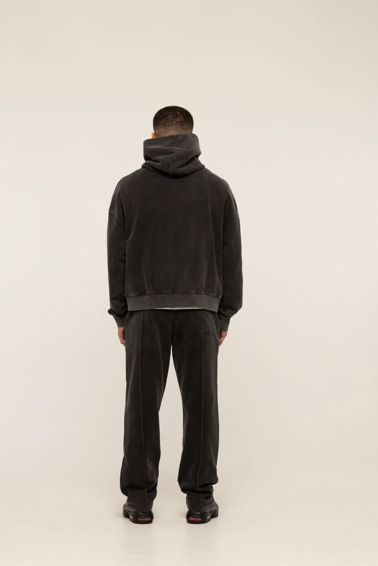 BLANCS ZIP HOODIE - WASHED BLACK - Image 4